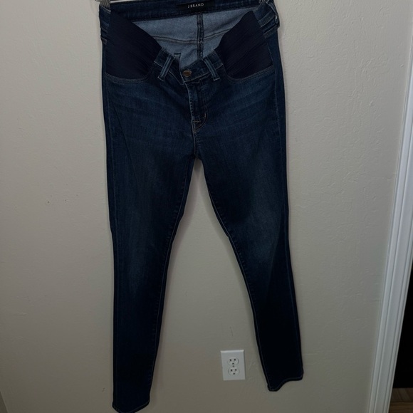 J BRAND Mama J Maternity Skinny Jeans in “Fleeting” Side Panel Under Belly Sz 25 - Picture 12 of 16